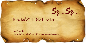Szakál Szilvia névjegykártya
